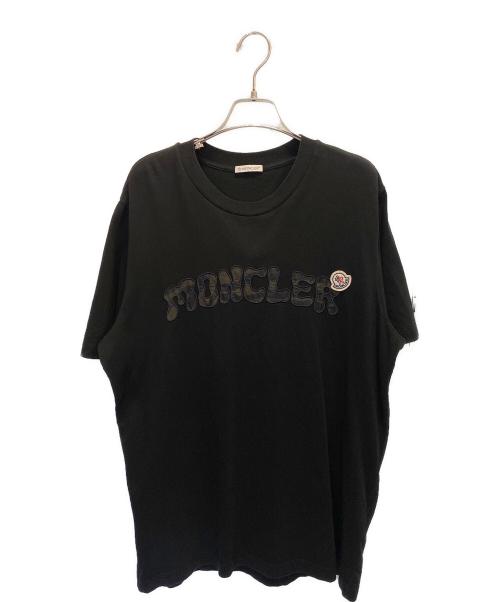 MONCLER（モンクレール）MONCLER (モンクレール) ロゴTシャツ ブラック サイズ:Mの古着・服飾アイテム