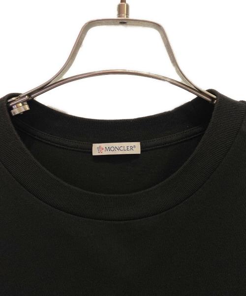 MONCLER（モンクレール）MONCLER (モンクレール) ロゴTシャツ ブラック サイズ:Mの古着・服飾アイテム