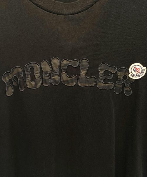 MONCLER（モンクレール）MONCLER (モンクレール) ロゴTシャツ ブラック サイズ:Mの古着・服飾アイテム