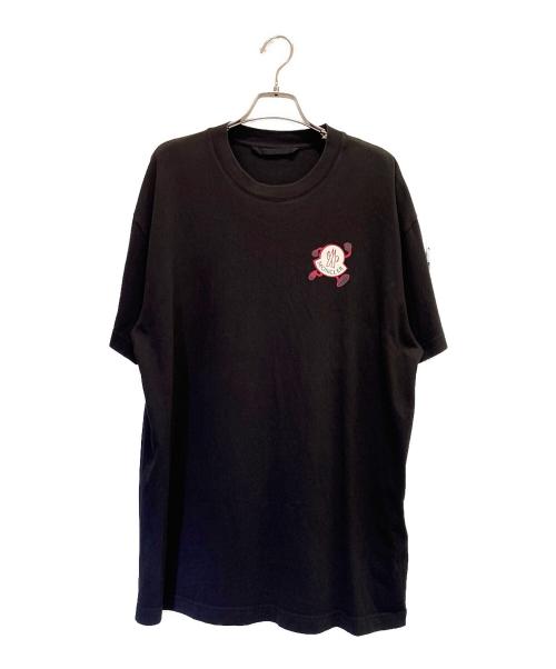 MONCLER（モンクレール）MONCLER (モンクレール) コックロゴ Tシャツ ブラック サイズ:Mの古着・服飾アイテム