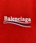 中古・古着 BALENCIAGA (バレンシアガ) 21AW レースデザイン キャンペーンロゴ半袖Tシャツ ワンピース レッド サイズ:XS：33000円