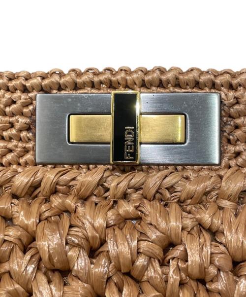 FENDI（フェンディ）FENDI (フェンディ) 2WAYバッグ ベージュ×ブルー サイズ:ラージの古着・服飾アイテム