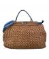 FENDI（フェンディ）の古着「2WAYバッグ」｜ベージュ×ブルー