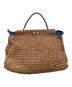 FENDI (フェンディ) 2WAYバッグ ベージュ×ブルー サイズ:ラージ：140000円