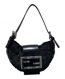 FENDI（フェンディ）の古着「ビーズ マンマ ミニクロワッサン」｜ブラック