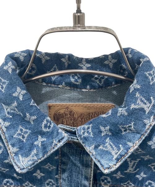 LOUIS VUITTON（ルイ ヴィトン）LOUIS VUITTON (ルイ ヴィトン) モノグラム デニムジャケット インディゴ サイズ:8の古着・服飾アイテム