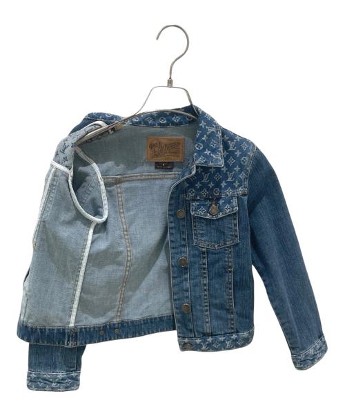 LOUIS VUITTON（ルイ ヴィトン）LOUIS VUITTON (ルイ ヴィトン) モノグラム デニムジャケット インディゴ サイズ:8の古着・服飾アイテム
