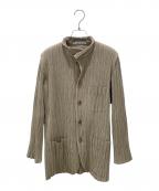ISSEY MIYAKEイッセイミヤケ）の古着「プリーツジャケット」｜カーキ