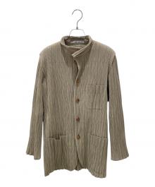 ISSEY MIYAKE（イッセイミヤケ）の古着「プリーツジャケット」｜カーキ