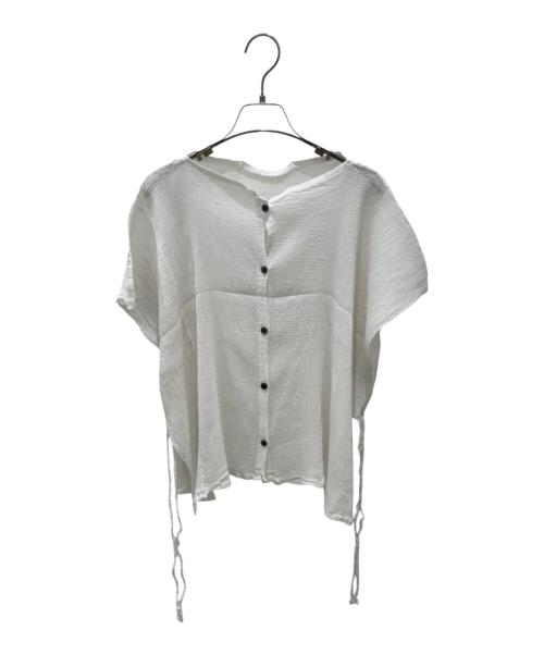 me ISSEY MIYAKE（ミーイッセイ ミヤケ）me ISSEY MIYAKE (ミーイッセイ ミヤケ) シアーブラウス ホワイト サイズ:Freeの古着・服飾アイテム