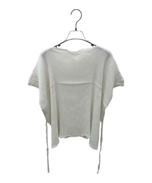 me ISSEY MIYAKE（ミーイッセイ ミヤケ）me ISSEY MIYAKE (ミーイッセイ ミヤケ) シアーブラウス ホワイト サイズ:Freeの古着・服飾アイテム