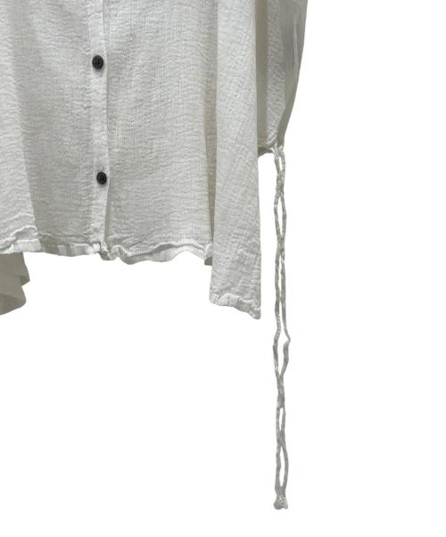 me ISSEY MIYAKE（ミーイッセイ ミヤケ）me ISSEY MIYAKE (ミーイッセイ ミヤケ) シアーブラウス ホワイト サイズ:Freeの古着・服飾アイテム