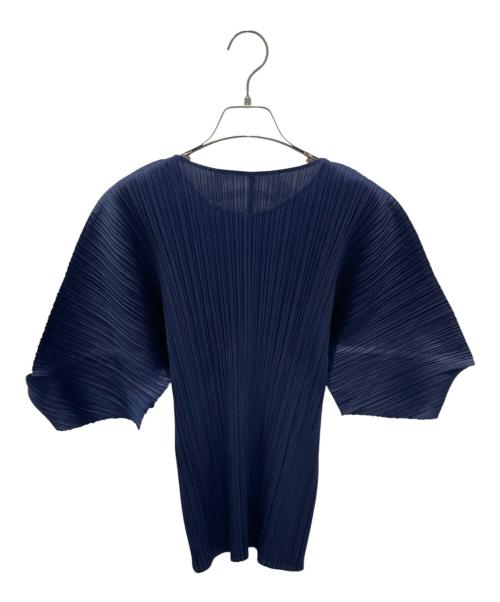 PLEATS PLEASE（プリーツプリーズ）PLEATS PLEASE (プリーツプリーズ) プリーツカットソー ネイビー サイズ:3の古着・服飾アイテム