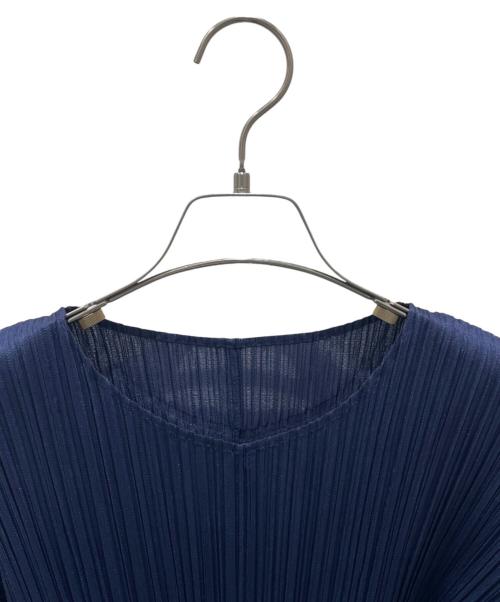 PLEATS PLEASE（プリーツプリーズ）PLEATS PLEASE (プリーツプリーズ) プリーツカットソー ネイビー サイズ:3の古着・服飾アイテム