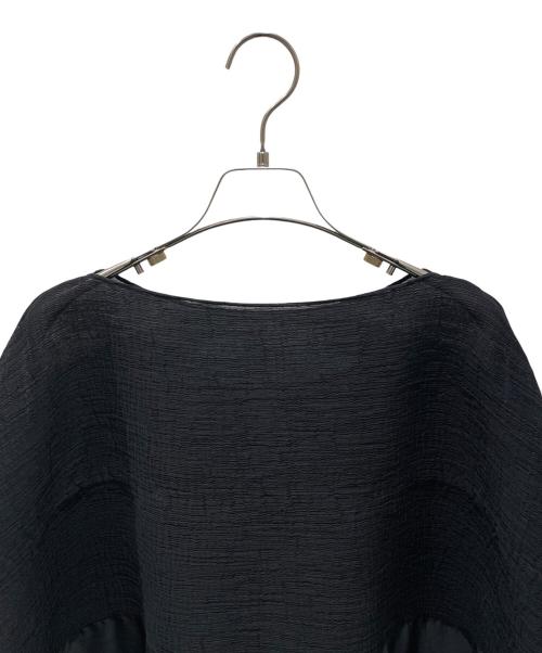 me ISSEY MIYAKE（ミーイッセイ ミヤケ）me ISSEY MIYAKE (ミーイッセイ ミヤケ) シアーブラウス ブラック サイズ:FREEの古着・服飾アイテム