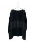 me ISSEY MIYAKE (ミーイッセイ ミヤケ) シアーブラウス ブラック サイズ:FREE：22000円