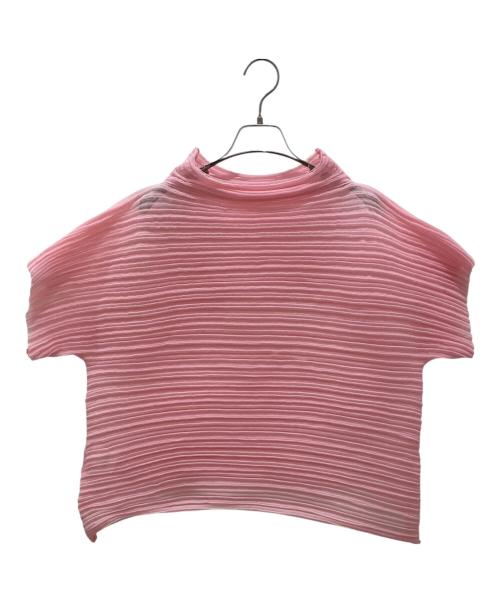 PLEATS PLEASE（プリーツプリーズ）PLEATS PLEASE (プリーツプリーズ) プリーツカットソー ピンク サイズ:3の古着・服飾アイテム