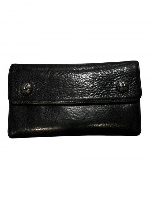 CHROME HEARTS（クロムハーツ）CHROME HEARTS (クロムハーツ) WAVE CROSS BALL WALLET ブラック サイズ:-の古着・服飾アイテム