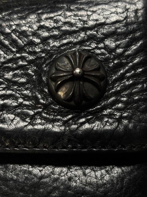 CHROME HEARTS（クロムハーツ）CHROME HEARTS (クロムハーツ) WAVE CROSS BALL WALLET ブラック サイズ:-の古着・服飾アイテム