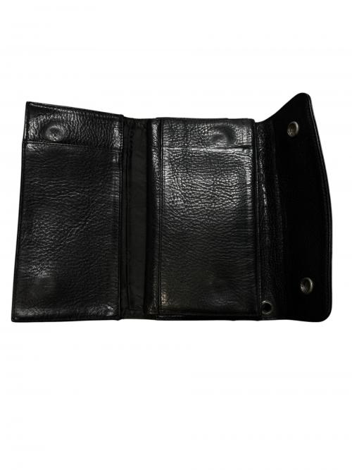 CHROME HEARTS（クロムハーツ）CHROME HEARTS (クロムハーツ) WAVE CROSS BALL WALLET ブラック サイズ:-の古着・服飾アイテム