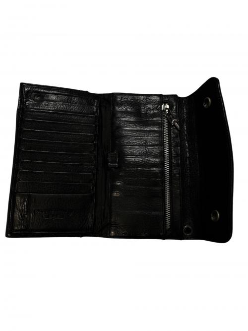 CHROME HEARTS（クロムハーツ）CHROME HEARTS (クロムハーツ) WAVE CROSS BALL WALLET ブラック サイズ:-の古着・服飾アイテム