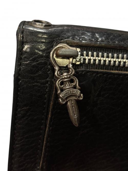 CHROME HEARTS（クロムハーツ）CHROME HEARTS (クロムハーツ) WAVE CROSS BALL WALLET ブラック サイズ:-の古着・服飾アイテム