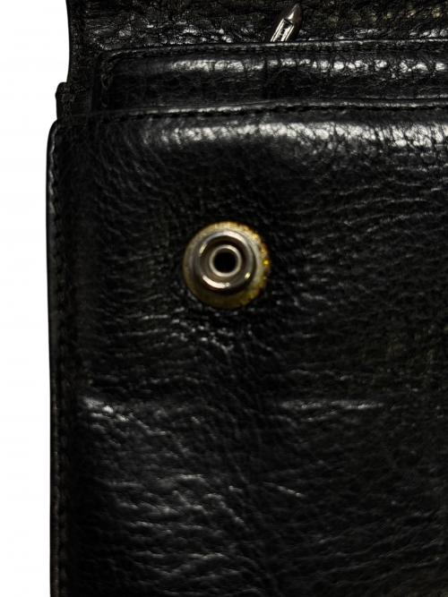 CHROME HEARTS（クロムハーツ）CHROME HEARTS (クロムハーツ) WAVE CROSS BALL WALLET ブラック サイズ:-の古着・服飾アイテム