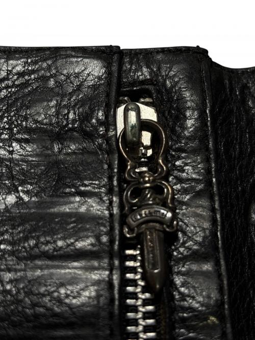 CHROME HEARTS（クロムハーツ）CHROME HEARTS (クロムハーツ) WAVE CROSS BALL WALLET ブラック サイズ:-の古着・服飾アイテム