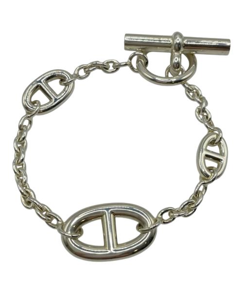 HERMES（エルメス）HERMES (エルメス) シェーヌ・ダンクル ファランドール ブレスレット ST シルバー サイズ:16cmの古着・服飾アイテム