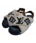 LOUIS VUITTON（ルイ ヴィトン）の古着「パセオライン ボア サンダル」｜アイボリー×ブラック