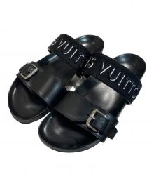 LOUIS VUITTON（ルイ ヴィトン）の古着「ホノルル・ラインミュール ベルト サンダル」｜ブラック