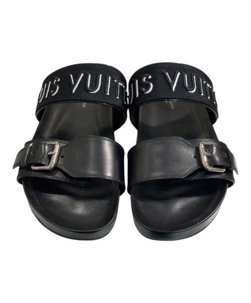 LOUIS VUITTON（ルイ ヴィトン）LOUIS VUITTON (ルイ ヴィトン) ホノルル・ラインミュール ベルト サンダル ブラック サイズ:36の古着・服飾アイテム