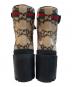 中古・古着 GUCCI (グッチ) GG柄 シェリーライン ウール アンクルブーツ ベージュ サイズ:37：55000円