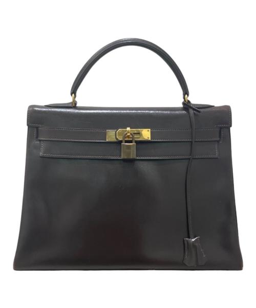 HERMES（エルメス）HERMES (エルメス) ケリー32/ボックスカーフ/ブラウン系/◯I刻印:1979年製/ゴールド金具 ブラウン系 サイズ:32の古着・服飾アイテム