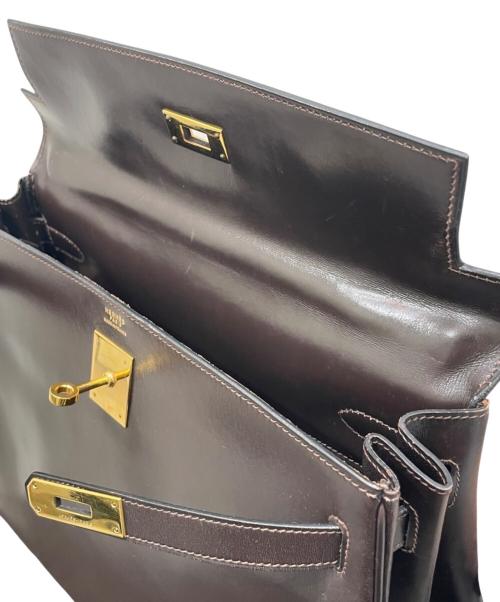 HERMES（エルメス）HERMES (エルメス) ケリー32/ボックスカーフ/ブラウン系/◯I刻印:1979年製/ゴールド金具 ブラウン系 サイズ:32の古着・服飾アイテム