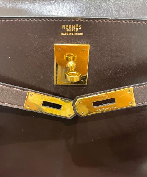 HERMES（エルメス）HERMES (エルメス) ケリー32/ボックスカーフ/ブラウン系/◯I刻印:1979年製/ゴールド金具 ブラウン系 サイズ:32の古着・服飾アイテム