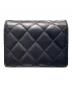 CHANEL (シャネル) マトラッセ ココマーク カメリア ミニ チェーン ショルダーウォレット ブラック：220000円