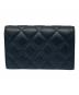 CHANEL (シャネル) ココマーク マトラッセ カードケース ブラック：120000円