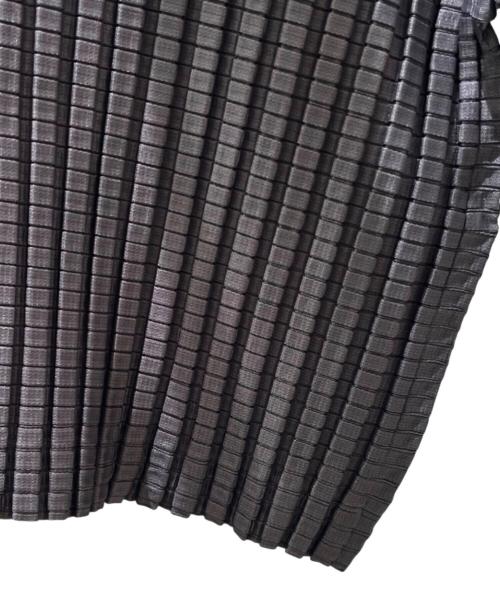 PLEATS PLEASE（プリーツプリーズ）PLEATS PLEASE (プリーツプリーズ) プリーツカットソー ブラック サイズ:3の古着・服飾アイテム