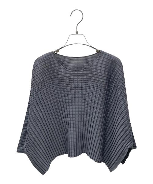 PLEATS PLEASE（プリーツプリーズ）PLEATS PLEASE (プリーツプリーズ) プリーツカットソー ライトグレー サイズ:3の古着・服飾アイテム