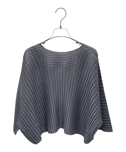 PLEATS PLEASE（プリーツプリーズ）PLEATS PLEASE (プリーツプリーズ) プリーツカットソー ライトグレー サイズ:3の古着・服飾アイテム
