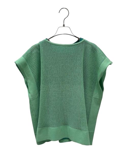 me ISSEY MIYAKE（ミーイッセイ ミヤケ）me ISSEY MIYAKE (ミーイッセイ ミヤケ) ノースリーブカットソー グリーン サイズ:Freeの古着・服飾アイテム