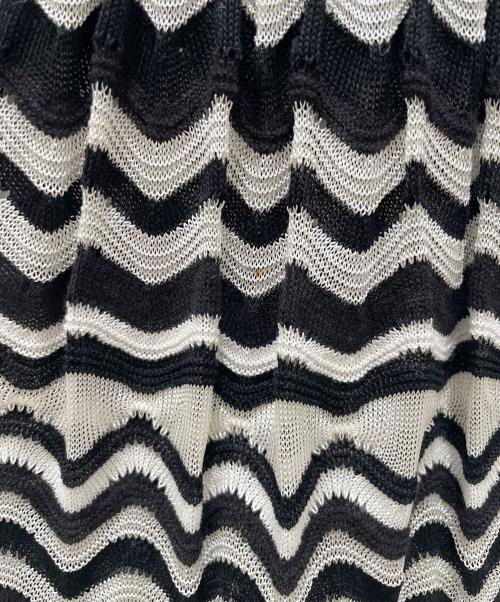 missoni（ミッソーニ）missoni (ミッソーニ) ノースリーブカットソー ホワイト×ブラック サイズ:44の古着・服飾アイテム