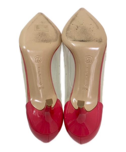 Gianvito Rossi（ジャンヴィト ロッシ）Gianvito Rossi (ジャンヴィト ロッシ) ヒールパンプス ショッキングピンク サイズ:37 1/2の古着・服飾アイテム