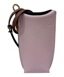 LOEWE（ロエベ）の古着「GATE POCKET ROSA SUA アナグラム ショルダーバッグ」｜ピンク×オレンジ