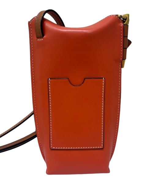 LOEWE（ロエベ）LOEWE (ロエベ) GATE POCKET ROSA SUA アナグラム ショルダーバッグ ピンク×オレンジの古着・服飾アイテム