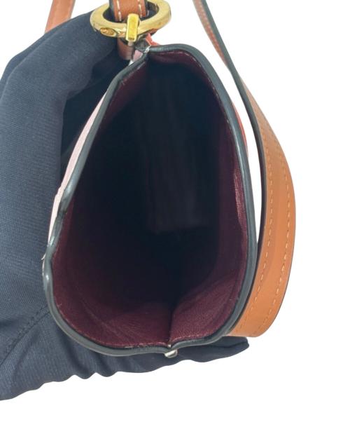 LOEWE（ロエベ）LOEWE (ロエベ) GATE POCKET ROSA SUA アナグラム ショルダーバッグ ピンク×オレンジの古着・服飾アイテム