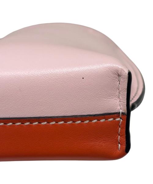 LOEWE（ロエベ）LOEWE (ロエベ) GATE POCKET ROSA SUA アナグラム ショルダーバッグ ピンク×オレンジの古着・服飾アイテム