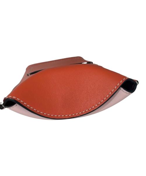 LOEWE（ロエベ）LOEWE (ロエベ) GATE POCKET ROSA SUA アナグラム ショルダーバッグ ピンク×オレンジの古着・服飾アイテム