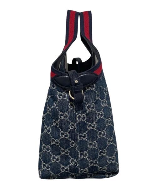 GUCCI（グッチ）GUCCI (グッチ) 〔グッチ ジリオ〕スモール トートバッグ インディゴ サイズ:スモールの古着・服飾アイテム